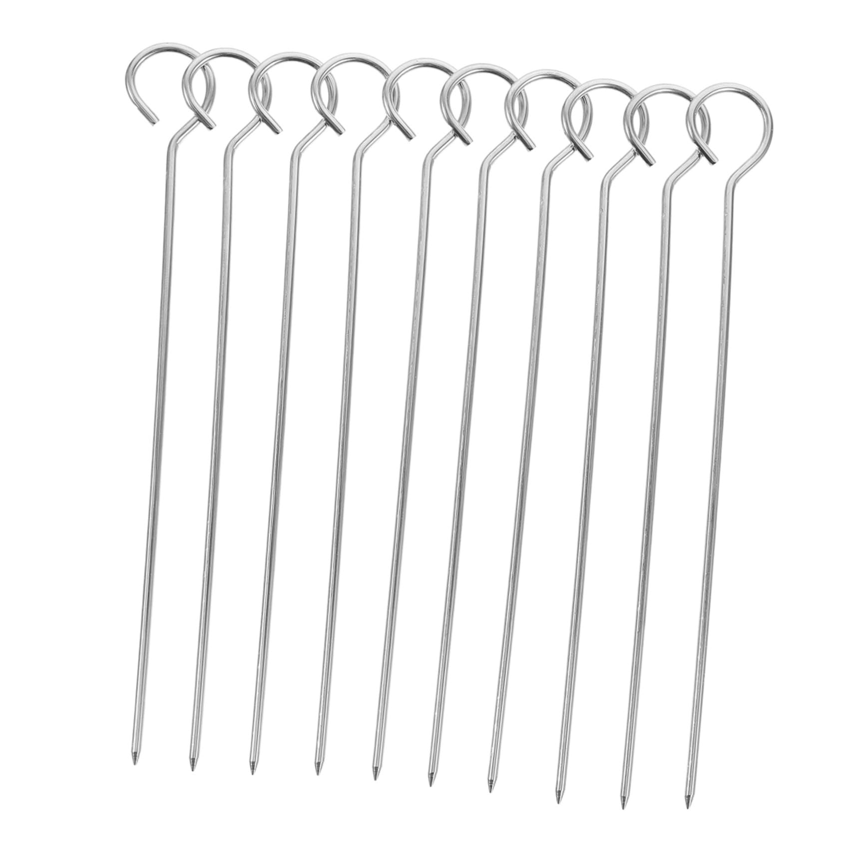 HOMSFOU DIY Candle Making Wick Centering System 10pcs Stainless Steel Wick Holder Clips