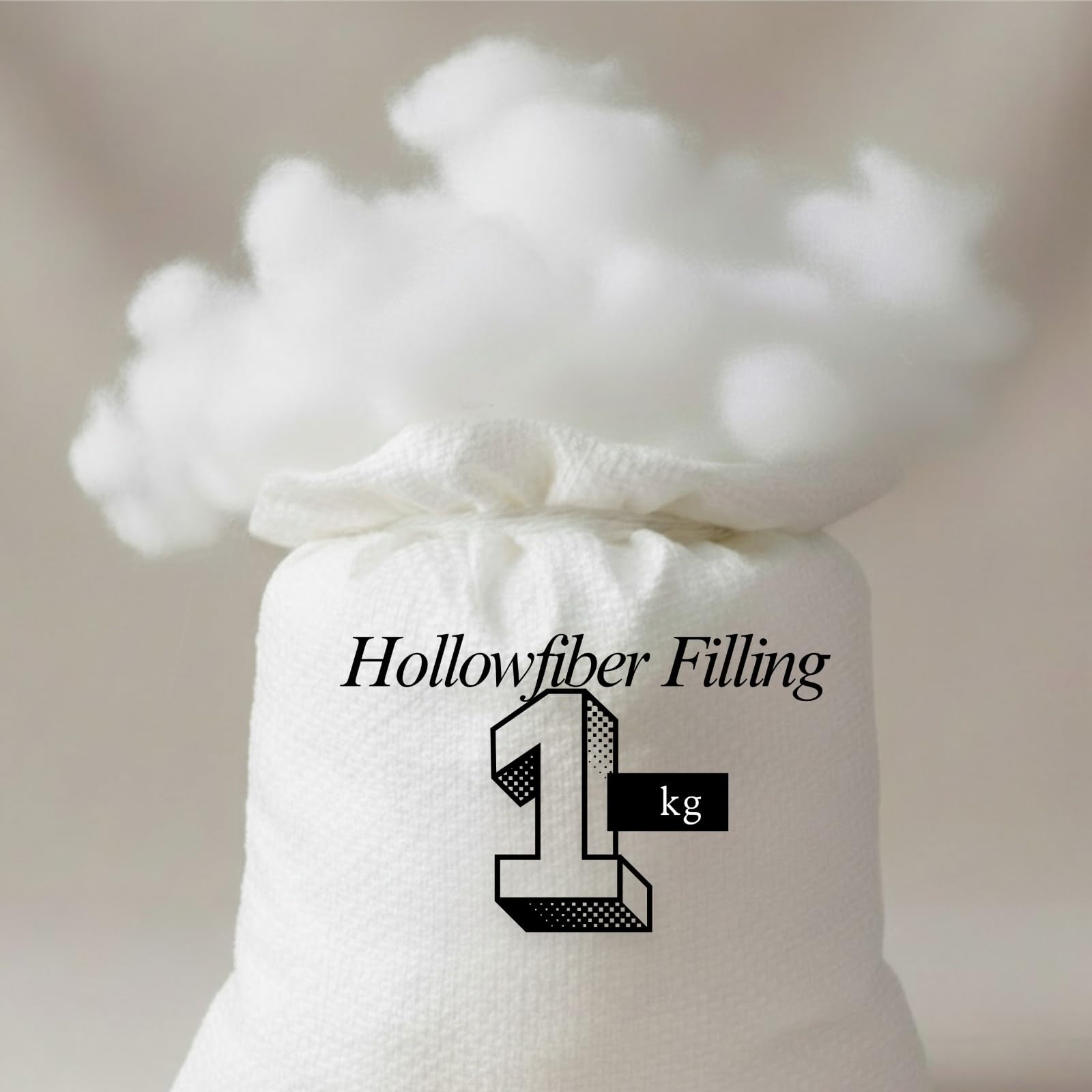 ARLINENS 1KG Holllow Fibre Stuffing,Polyester Stuffing Multipurpose Filling for Dolls, Teddy Bears,Toys& Cushions Hypoallergenic Machine washable