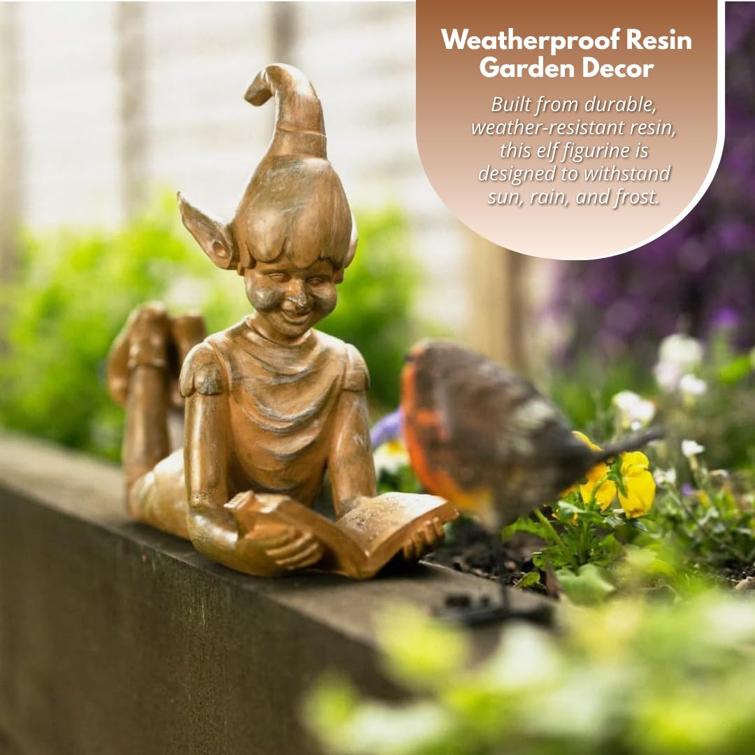 Decorazioni di Statue, Statua di Elfo da Giardino, Modello Nano Giardino Fioriera Creativa Artigianato in Resina Decorazioni per novità all'aperto