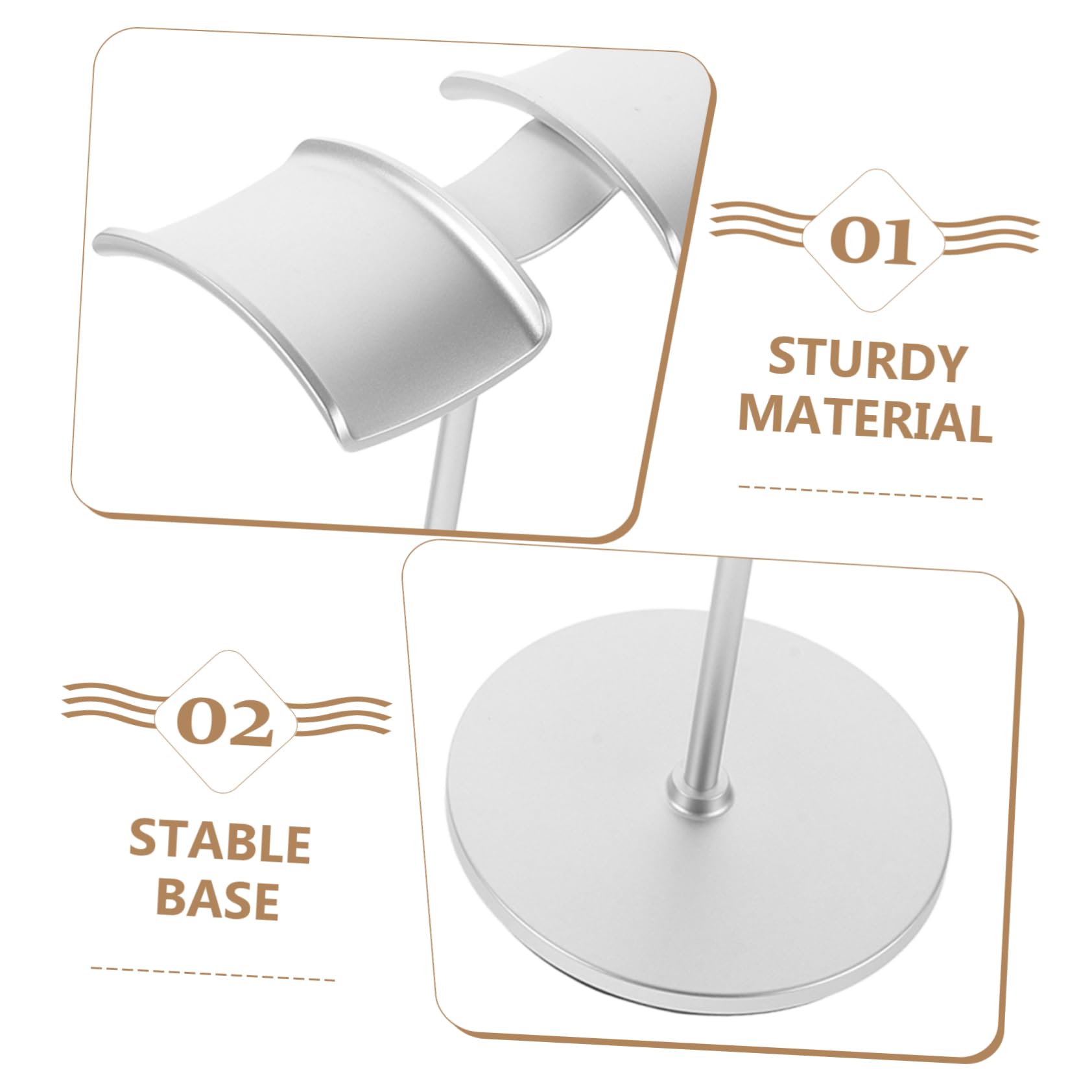 Uonlytech 2pezzi Porta Cuffie Da Supporto Per Cuffie Da Tavolo Stand Accessorio Wireless Organizzatore Salvaspazio Per Scrivania