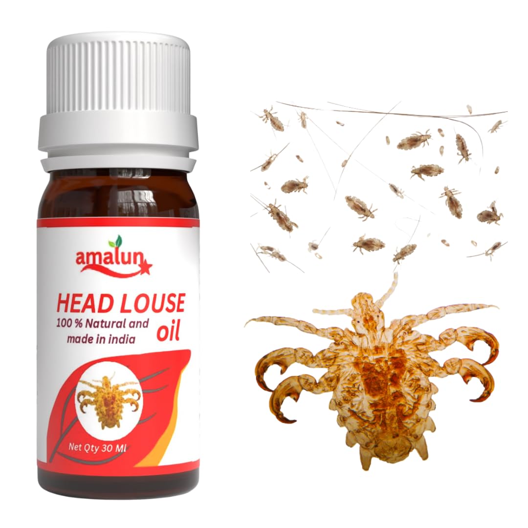 Amalun Lice Removal Oil - Herbal Lice Nit Killer Oil Fast-Acting Solution for Head Lice and Scalp Care [Pack of 1]