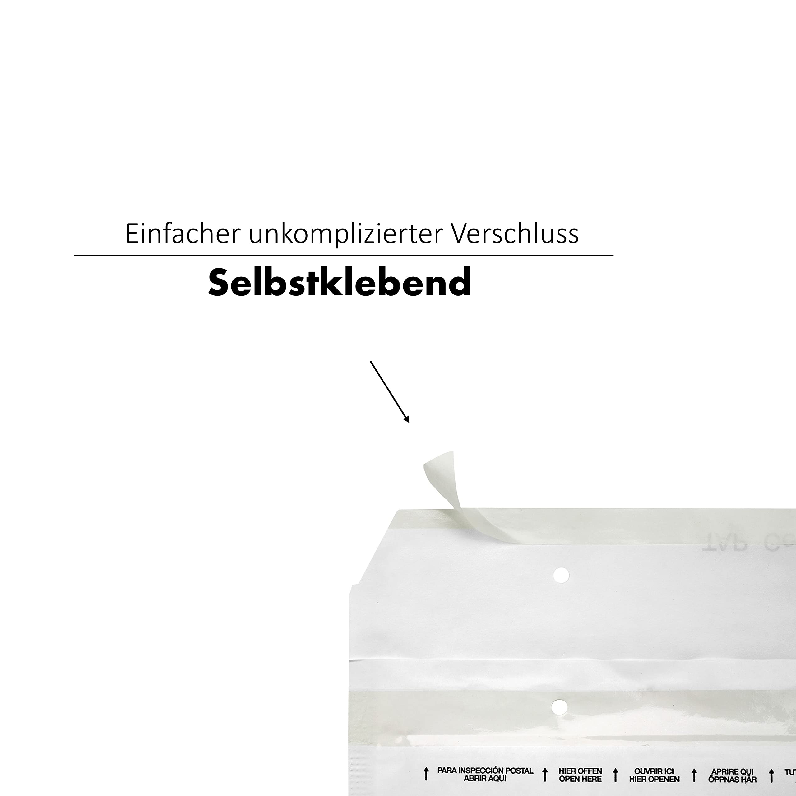 200 Stück Luftpolstertaschen A4 250 x 350 mm Gr.7 (G) weiß selbstklebend - Kraftpapier Luftpolsterumschläge mit Luftpolsterfolie - Luftpolster Versandtaschen für Bücher & Warensendung