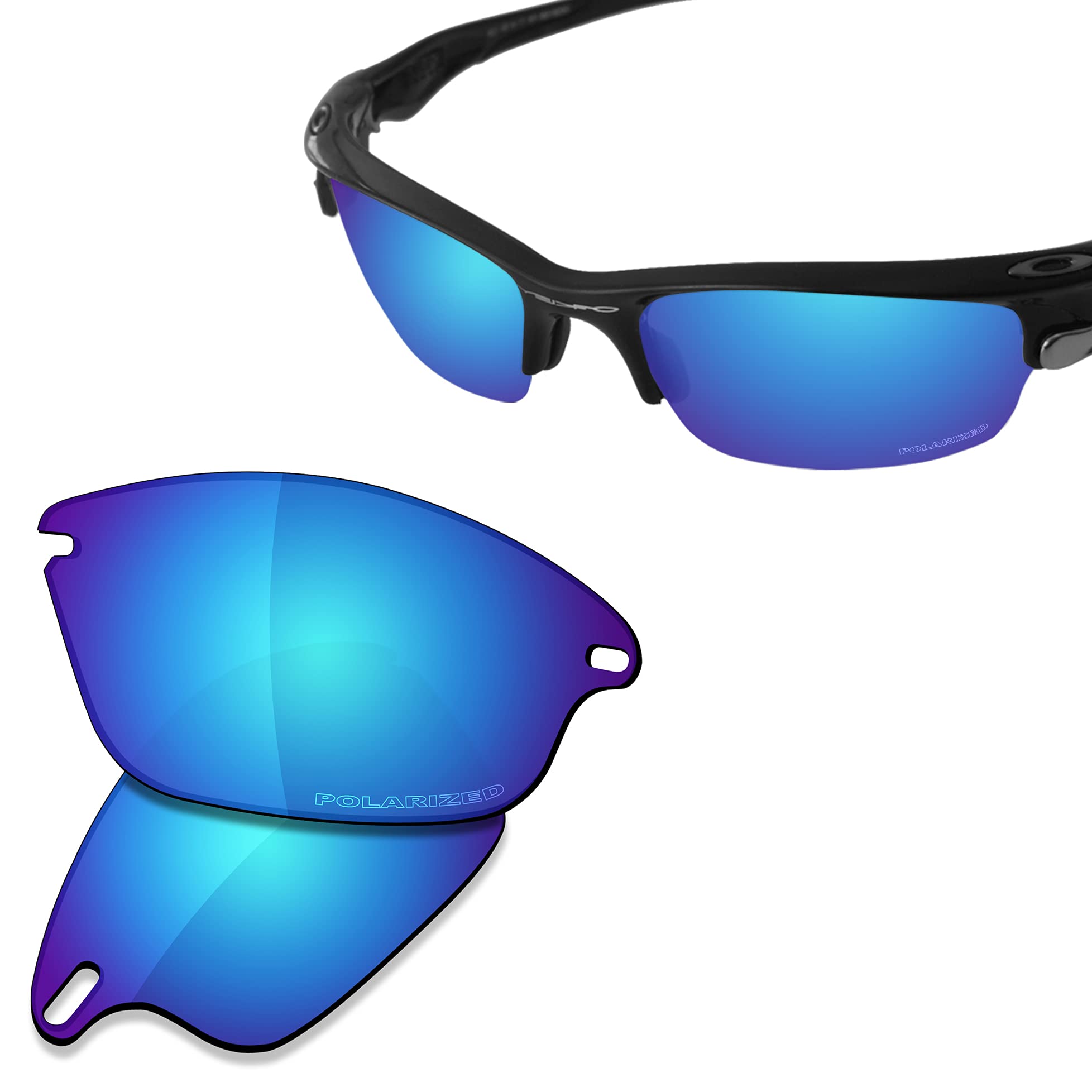 Saucer Lenti di ricambio premium e kit di gomma per occhiali da sole Oakley Fast Jacket OO9097