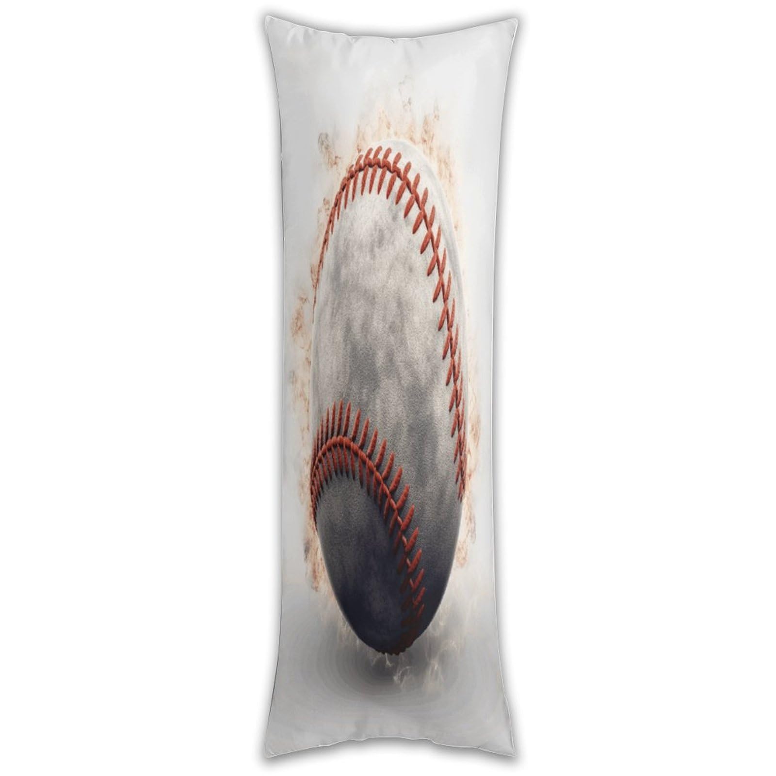 Baseball Long Pillow Case with Zipper Ultra Soft Microfiber Long Pillow Cover Breathable Body Pillow Protector Soft Wrinkle Pillowcase for Bed Sofa Bedroom 53 X 19 in