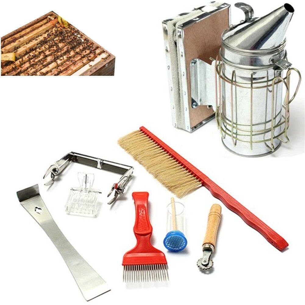 Kit di Strumenti per Apicoltura Spazzola Professionale per api Strumento per Alveare Kit di Avvio Riutilizzabile per Apicoltore Attrezzatura per Apicoltura