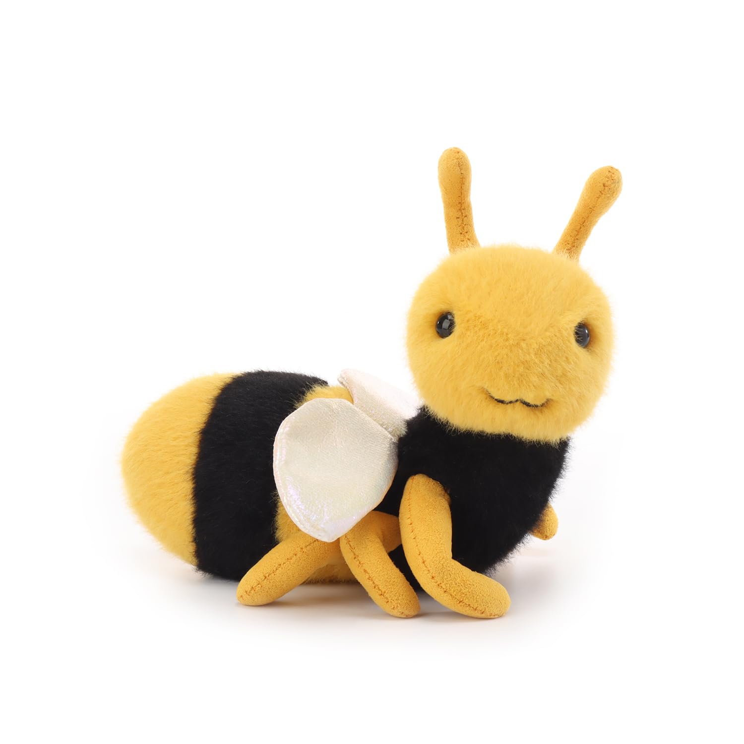 Apricot Lamb Curious Bee Plushies Stuffed Animals for Baby Girl and Boy Soft Cute Plush Toys for Kids Insect Bug 7 Inches