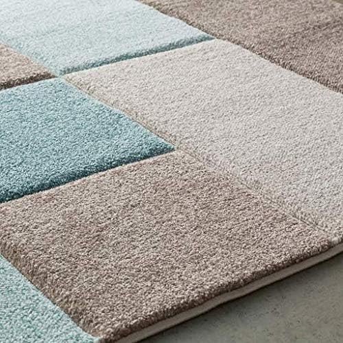 Image of Shaggy Carpet for Living Room 8 X 11 FEET Fluffy Plush Area Rug, Thick Fur Floor Carpet Modern Cozy Rug for Home Decor, Kids Room Bedside Hall, Durable Comfortable Shaggy Rug (BeigeGreenIvory)
