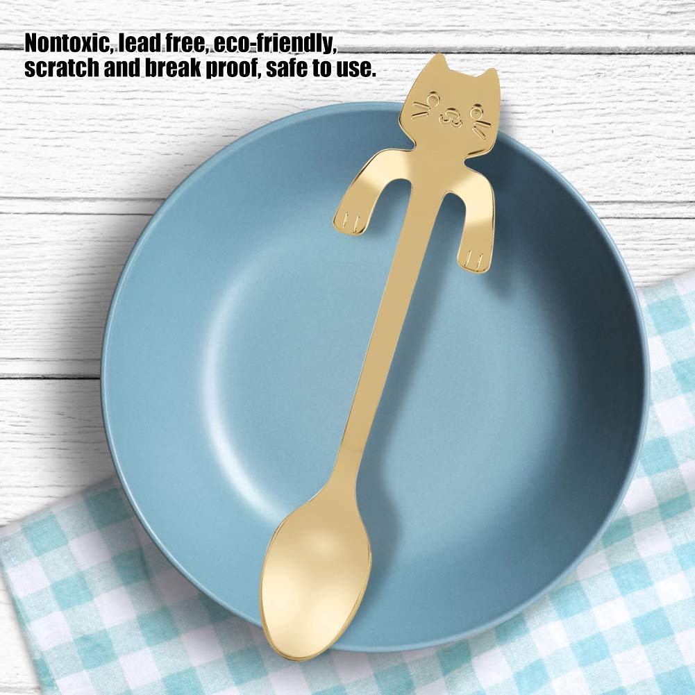 Cucchiaino da caffè per gatti 4 pezzi, cucchiai per mescolare gatti