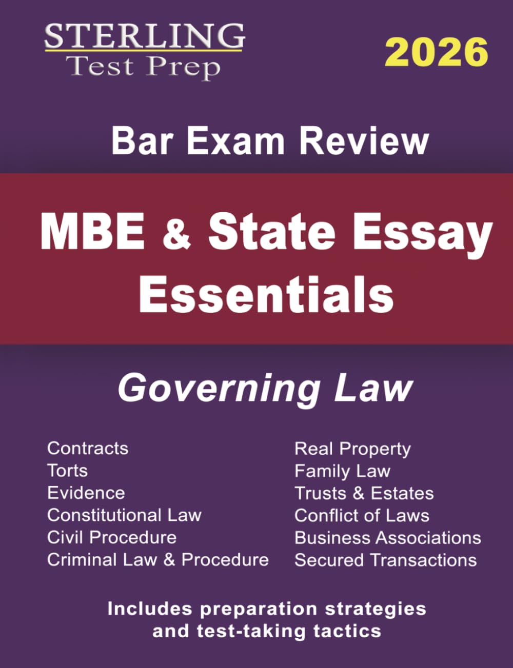 MBE & State Essay Essentials: Governing Law for Bar Exam Preparation