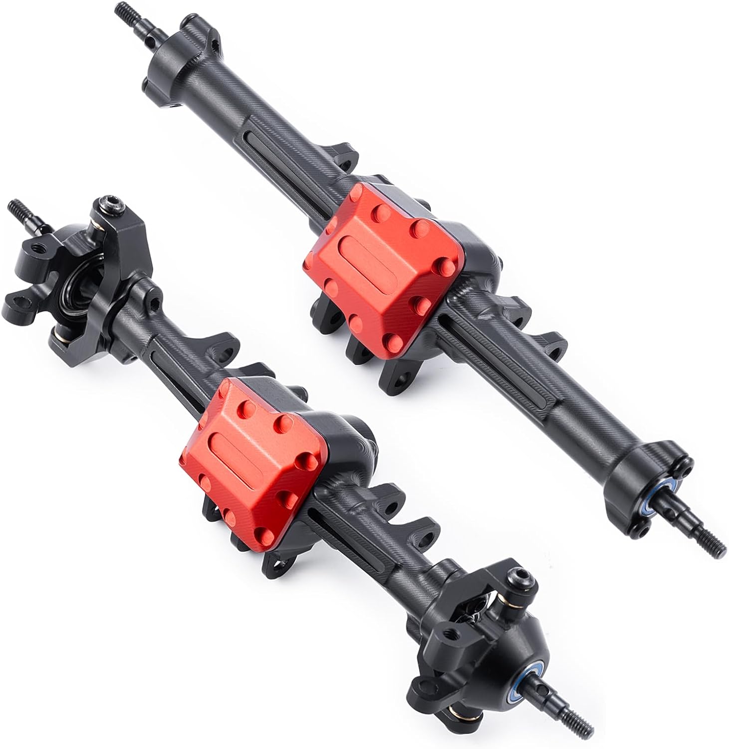AXSPEED Front & Rear Axles Set Complete Axles for 1:18 TRX4M TRX4-M RC Crawler Car Upgrade Parts