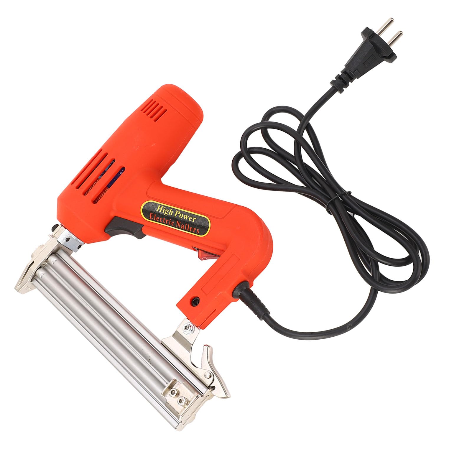 Hyuduo Pistola de Clavos Eléctrica 2200W para Carpintería con 100 Clavos F30 y Enchufe UE - Alta Potencia y Accesorios Incluidos