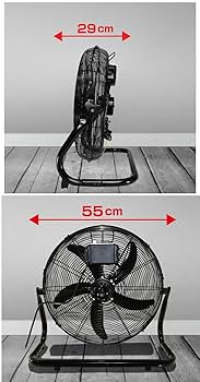 Amazon | タンスのゲン 大型扇風機 5枚羽根 45cm 風量3段階 上下