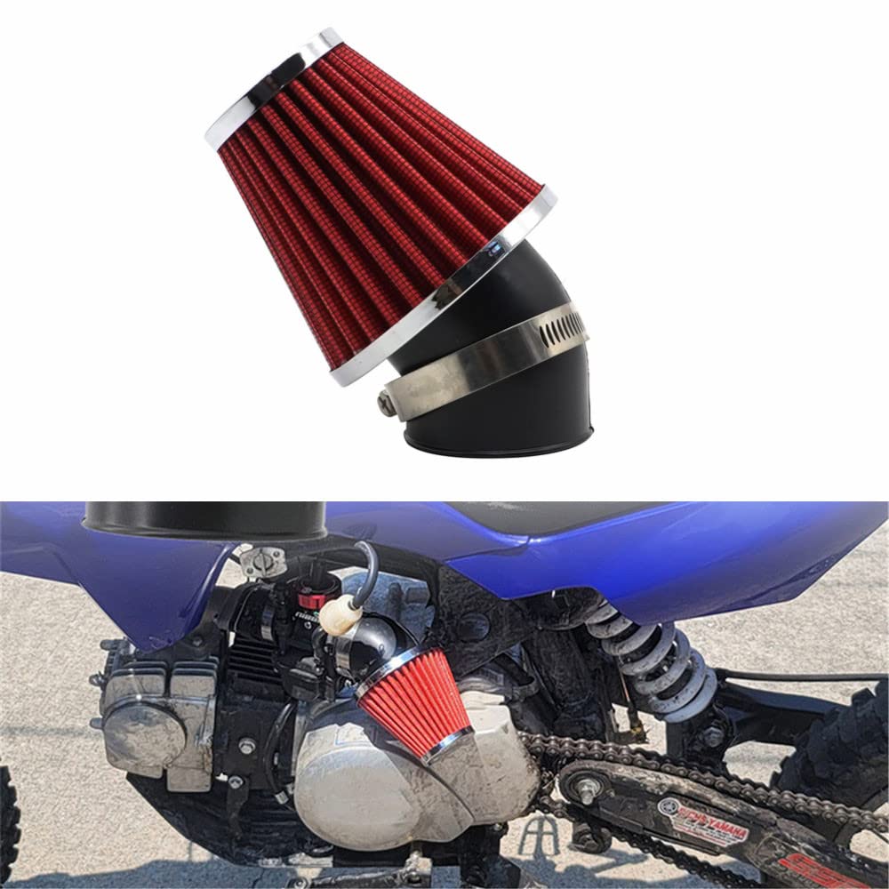air filter for dirt bike helmet AotoKoop High Performance 48mm Motorcycle Filter, Air Compatible with HONDA YAMAHA SUZUKI ATV SSR TTR Dirt Bike, Inlet ID 48mm-Red : Automotive Brand:Chanel NOYD 16g – FLOWFUL Available To: 02/01/2025 The Super