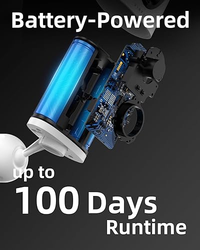 Miniatura 3 de virtavo VistaFlask - Cámaras de seguridad inalámbricas 2K para exteriores, alimentadas por batería, detección de movimiento AI, para seguridad del