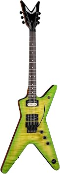 Dean ML 79 Floyd Flame Top Electric Guitar, Slime