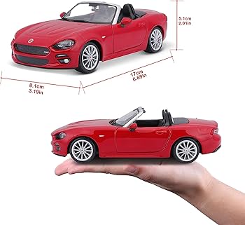 Amazon | ブラーゴ フィアット ミニカー 1/24 FIAT 124 SPIDER