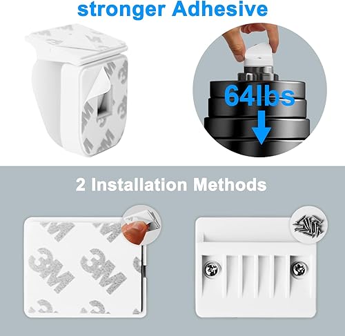 Miniatura 10 de Cerraduras magnéticas para gabinete a prueba de bebés (4 cerraduras y 1 llave). Cerraduras de gabinete para bebés con función de iluminación, se