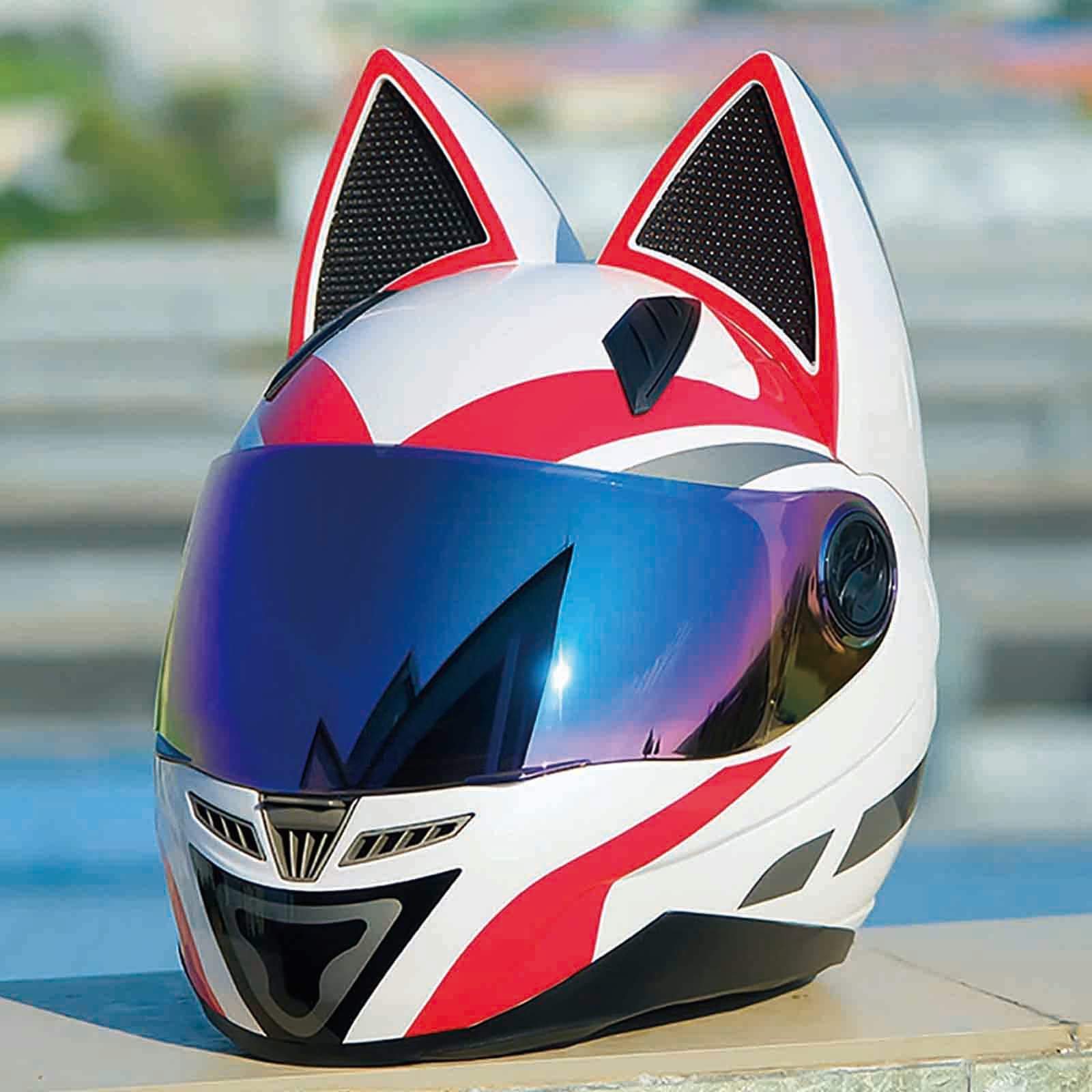 HOT Cat Ear Bike Helmet Dirt Bike Helmets Unisex Kitty Cat Ear