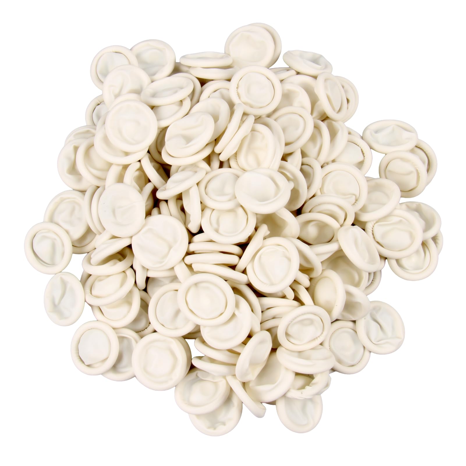 200pcs Doigtiers en Latex, doigts en gel Cots, Doigts de Protection contre les blessures aux Doigts, Doigts imperméables pour Tatouage pour Doigt Blessé,Doigt Fissuré,Nail Art, Anti-statique (Blanc)