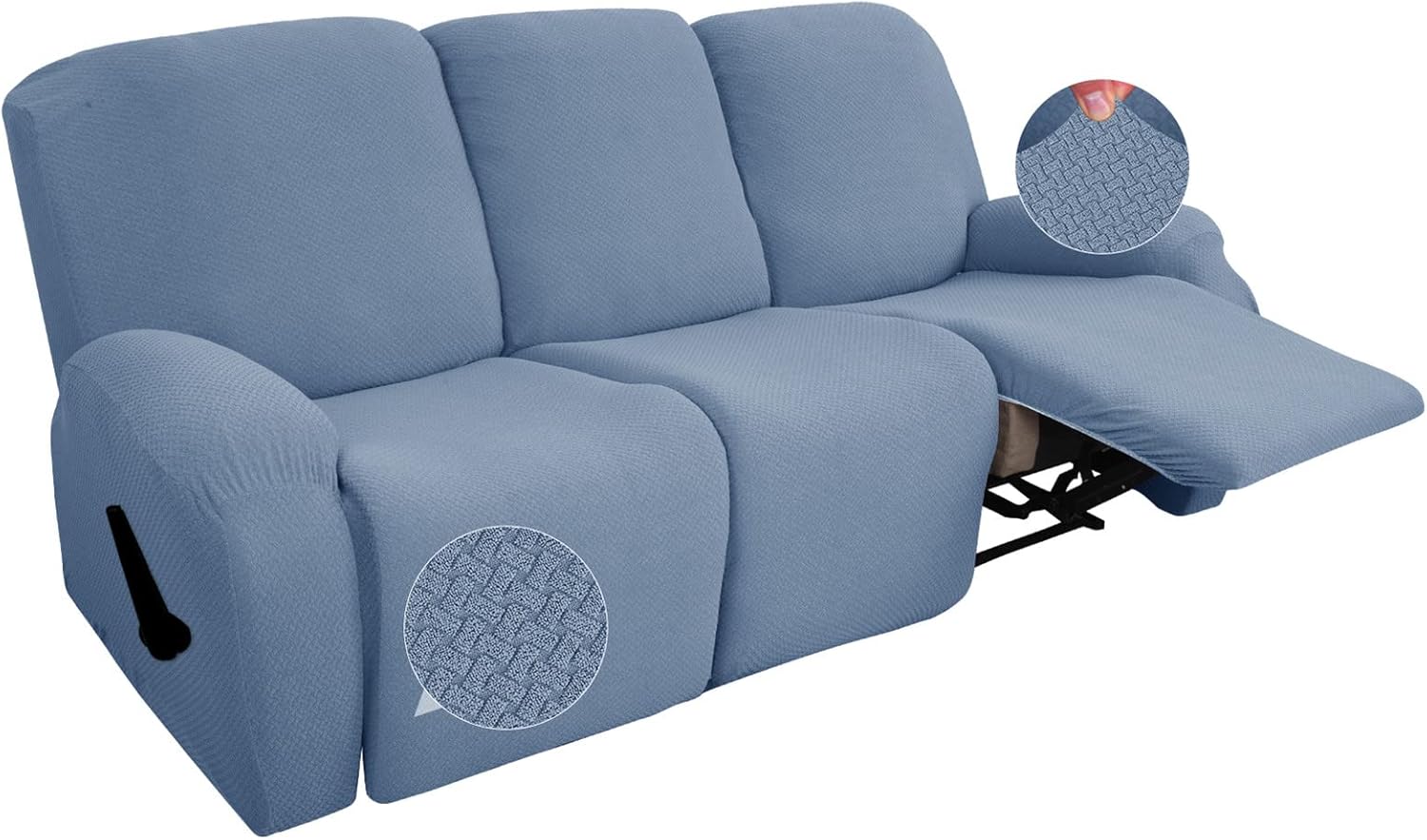 Recliner Sofa Slipcover Stretch - Furniture Protector Covers for 1 2 3 Seater Couch - Armchair Slipcover for Reclining Chairs