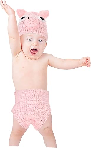 Miniatura 4 de 1 Conjunto de ropa de ganchillo a mano para recién nacido, sombrero de ganchillo para bebés, trajes de fotografía para recién nacidos, trajes de