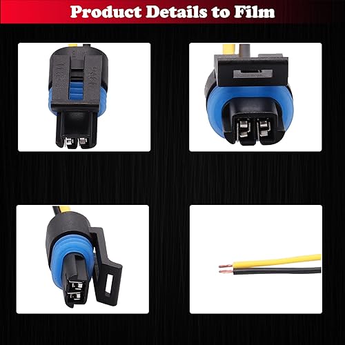 Miniatura 5 de 2 unids PT2386 Profesional Multiuso Pigtail 88862305 88987183 85100 Enigine Refrigerante Sensor de Temperatura Conector Arnés de Conector de Faros