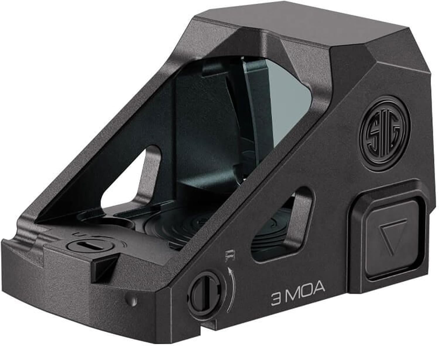 SIG SAUER Romeo-MDC Mini Daily Carry Reflex Red Dot Sight | RMSc Mounting Footprint | Top-Load Power Cell Access | 12 Brightness Levels | Waterproof Aluminum Housing for Compact Pistols
