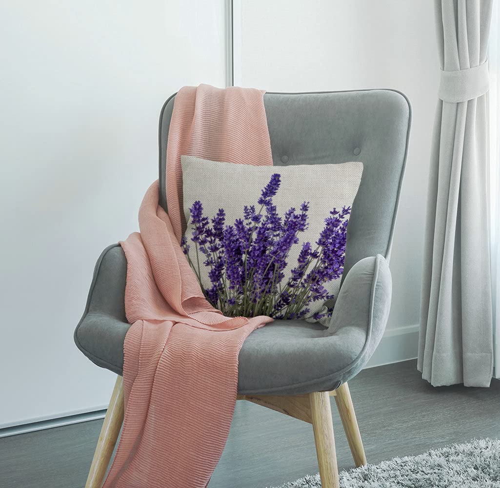 Set di 2 federe decorative per cuscini con motivo floreale color