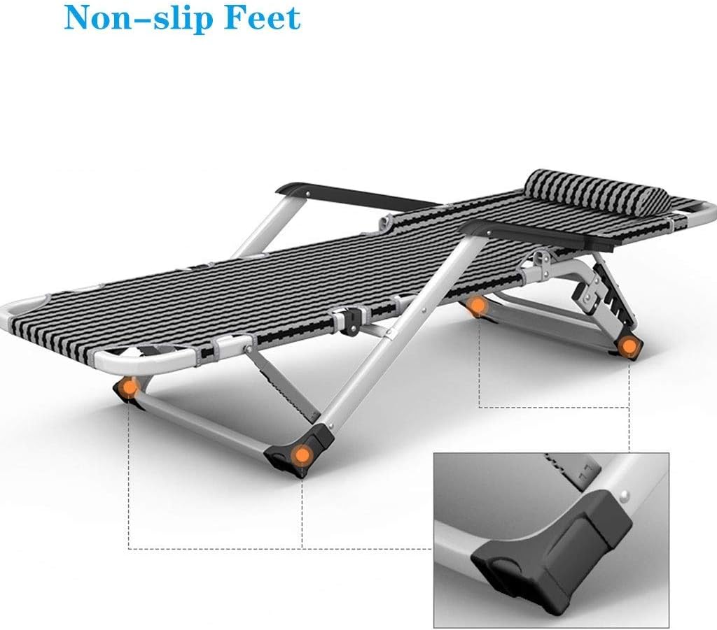 Generic Garden Furniture Sets, Camp Lounge Chairs Camping Garden Chairs Folding Zero Gravity Deck Chair Recliner Reclining Waterproof Chaise Loungers Metal for Outdoor Office Hopeful