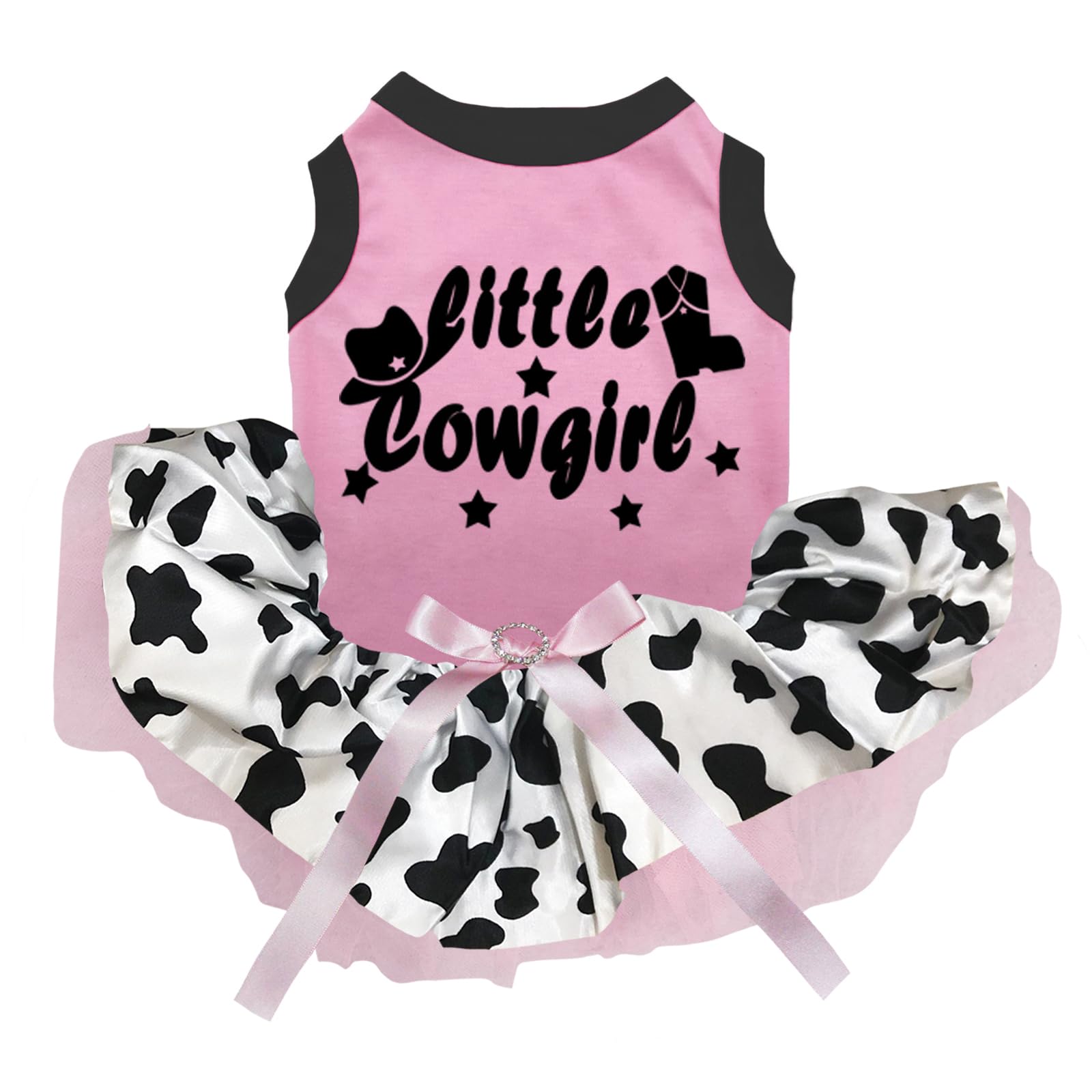 Bottes pour chien rose et chapeau de cow-girl pour balades et photos XS