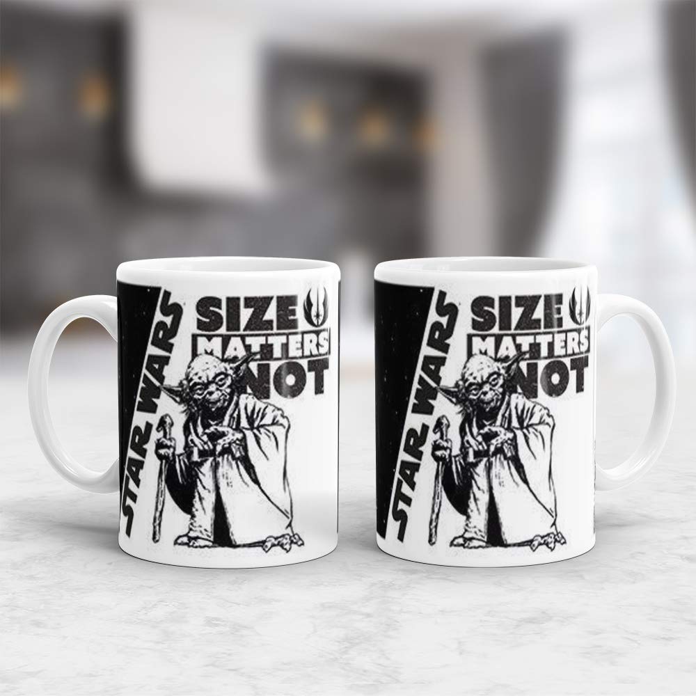 Star Wars Pyramid International (Size Matters Not) Official Boxed Ceramic Coffee/Tea Mug, Multi-Colour, 11 oz/315 ml