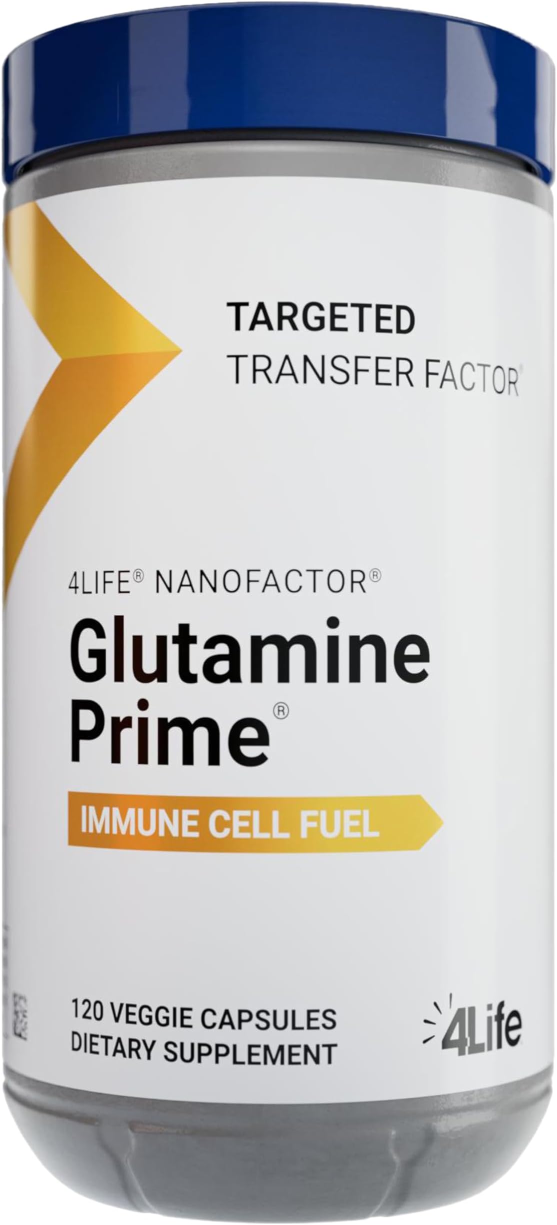 Glutamine Prime - Fuel Immune Cells with Glutamine and Enhance Cell Communication with NanoFactor - Wellness and Energy - 120 Veggie Capsules