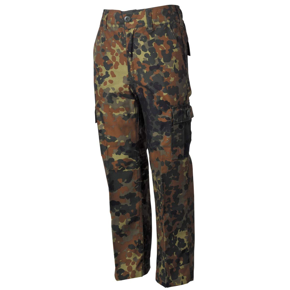MFH Pantalon BDU de l'armée américaine, pour garçons et Filles (Flecktarn/M (134/140))