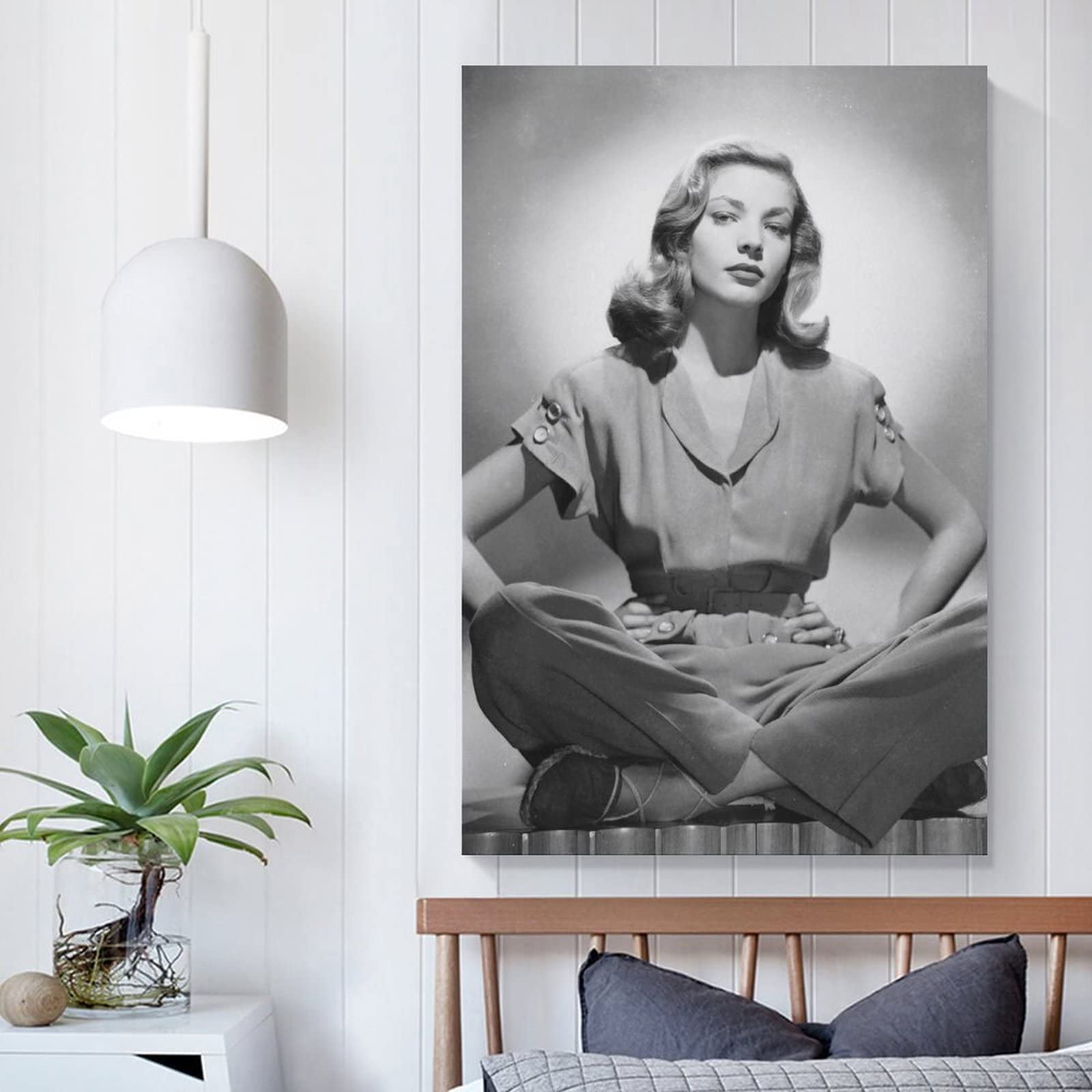 Amazon｜スターポスターローレンバコール1キャンバスアートポスターと