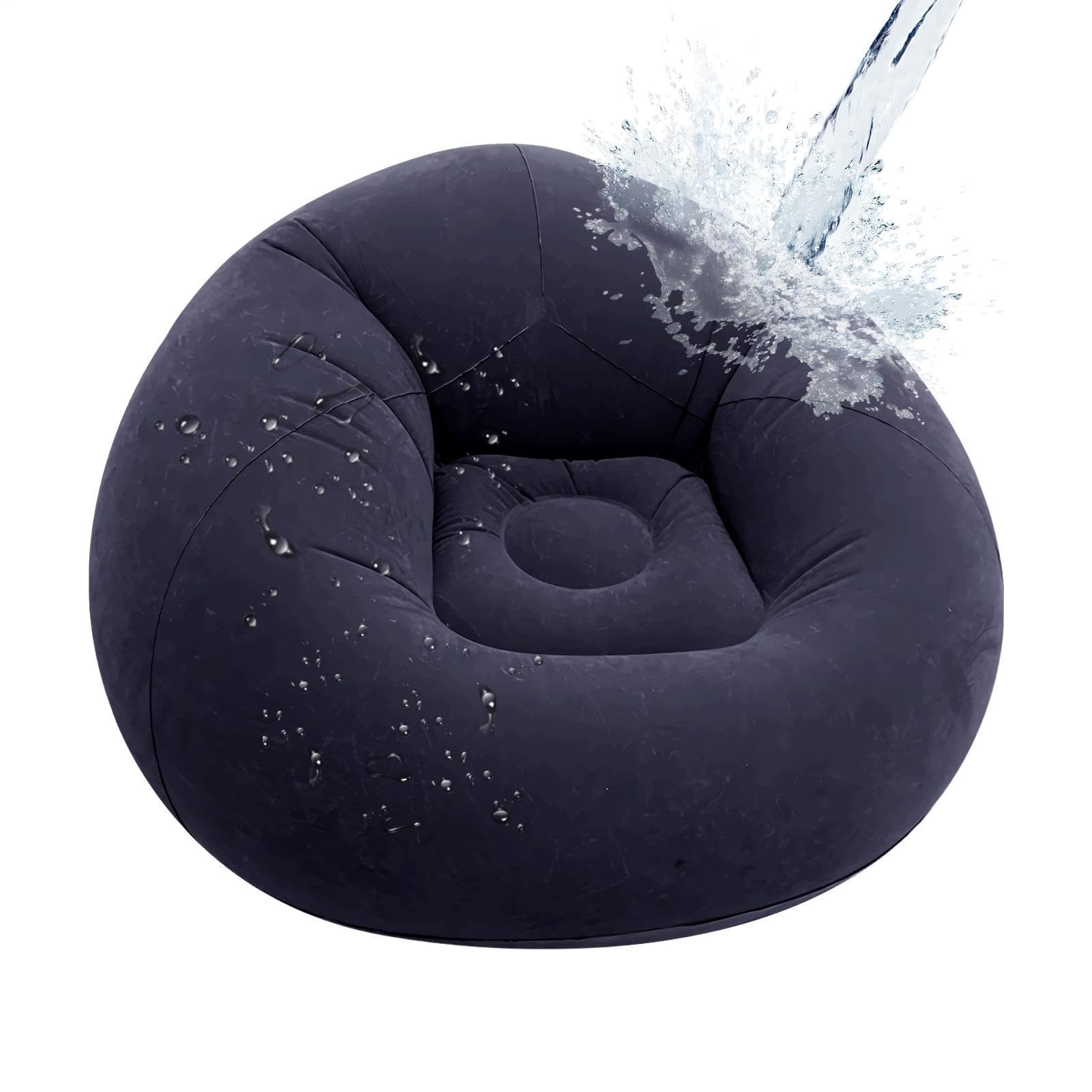 Inflatable Chair Folding Air Mattresses Portable Blow Up Lounger