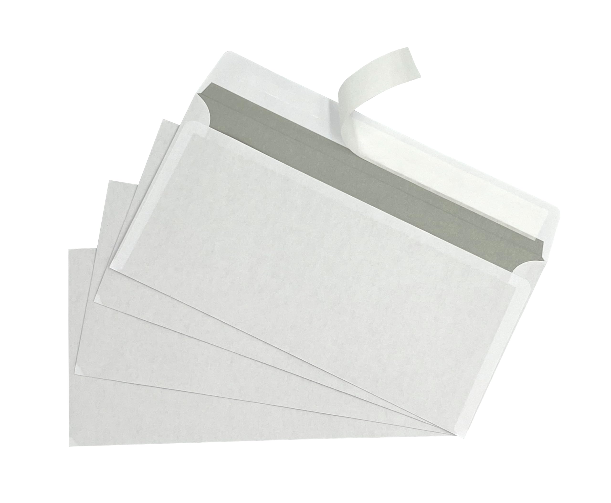 100 Buste Bianche Senza Finestra - 220x110 Mm, Autoadesive, Stampa Interna Blu, Per Laser E Inkjet - Foto 7