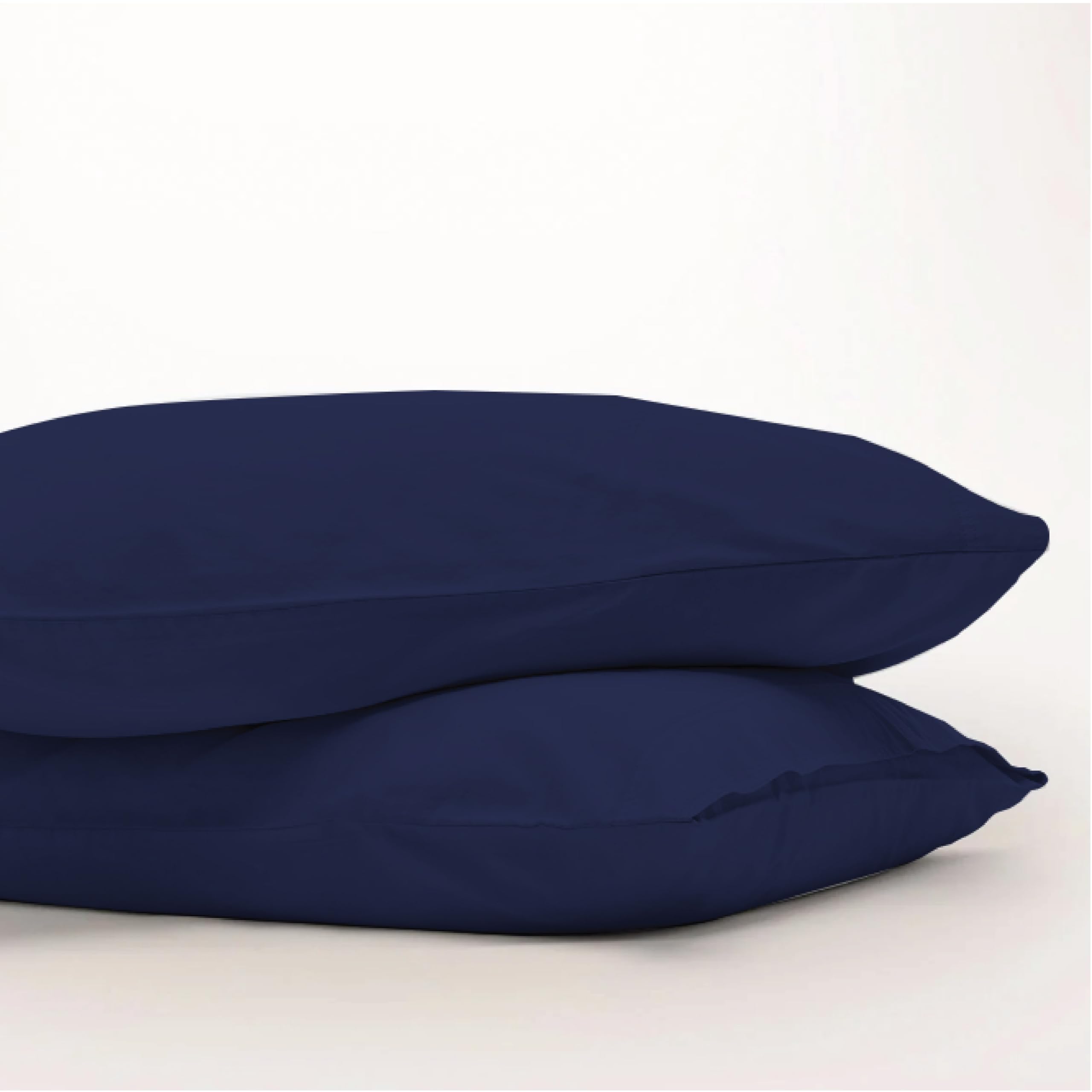 QUEENSBAY King Pillow Cases Set of 2, Microfiber Cooling Pillowcases, Soft Breathable Envelope Closure Pillow Covers, Wrinkle Free Easy Care Bed