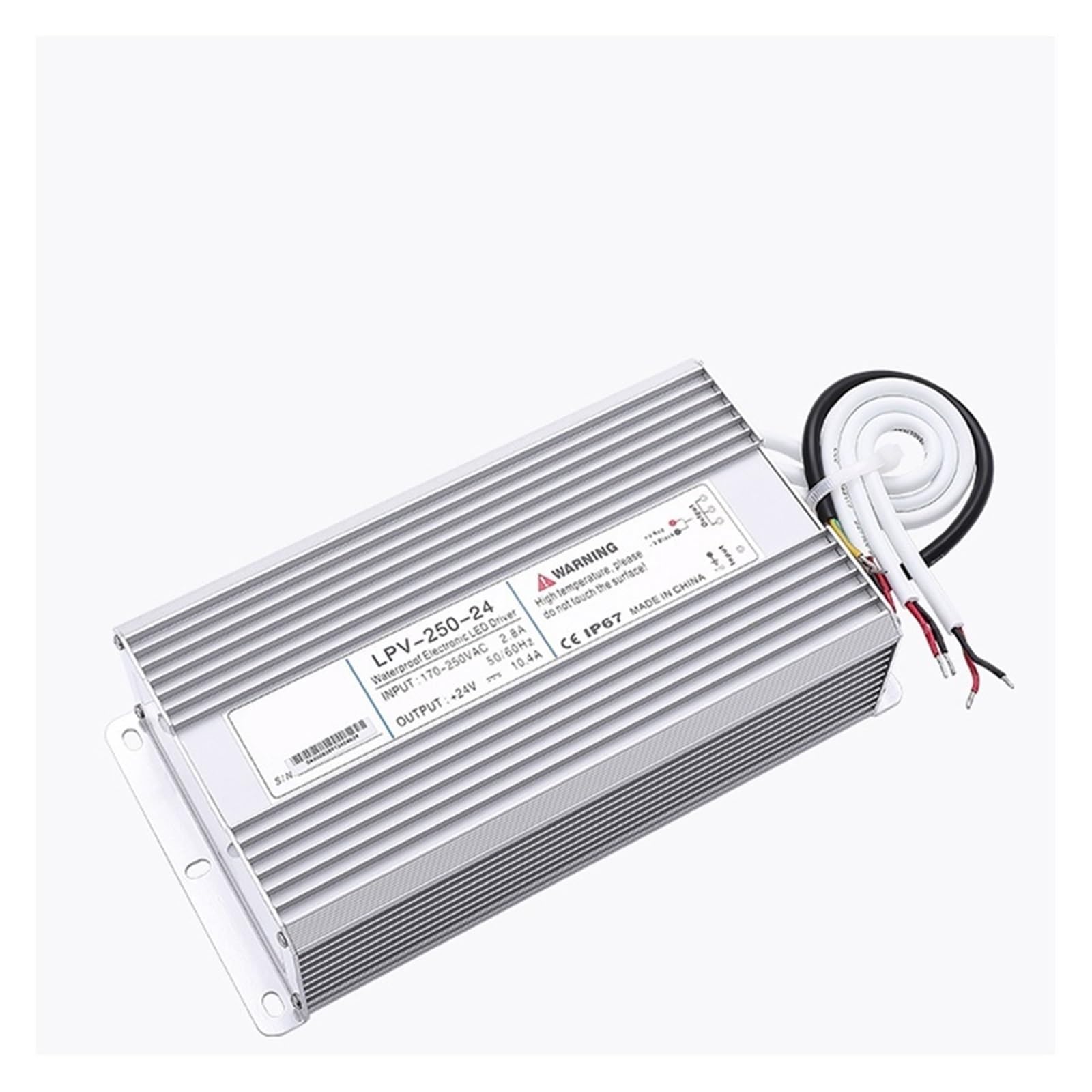 BRODEFUP 250W Waterproof Switching Power Supply AC 220V/110V to DC 24V 10A Transformer Outdoor Industry LPV-250-24(220V)