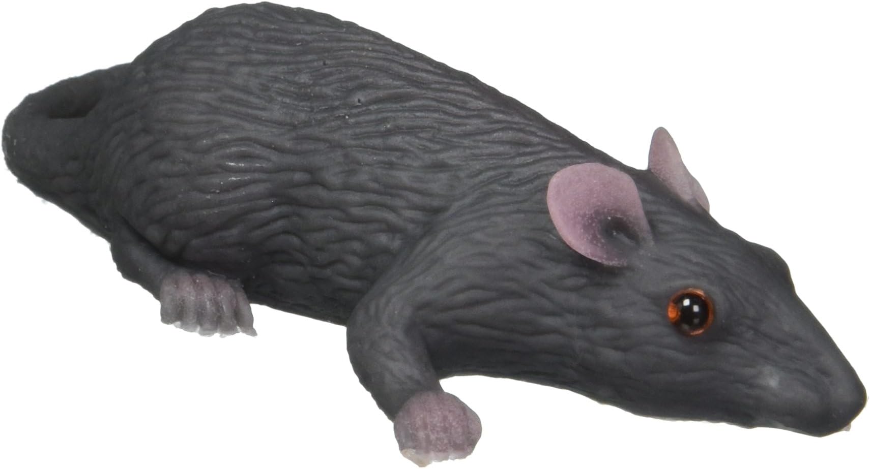 Loftus International Lifelike Rubber Mouse, Haloween Decor - Gray - Size: 3 1/2 Inches