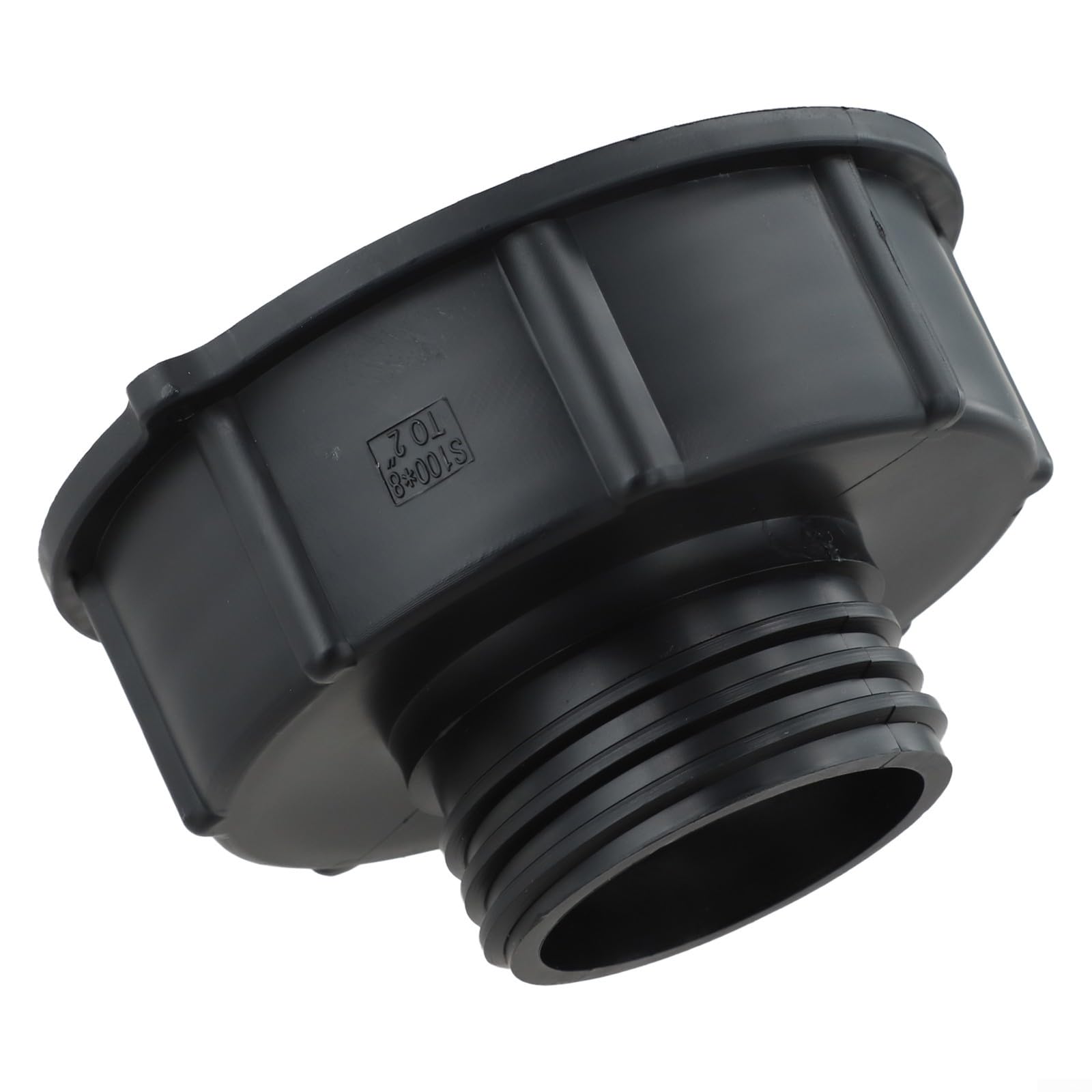 Solaughguy For IBC Tank Adapter 100mm to 60mm Reducer S100xS60, Plastic Coarse Thread Connector for Ton Container For IBC and Tanks, Black Industrial Shipping Part(Coarse thread)