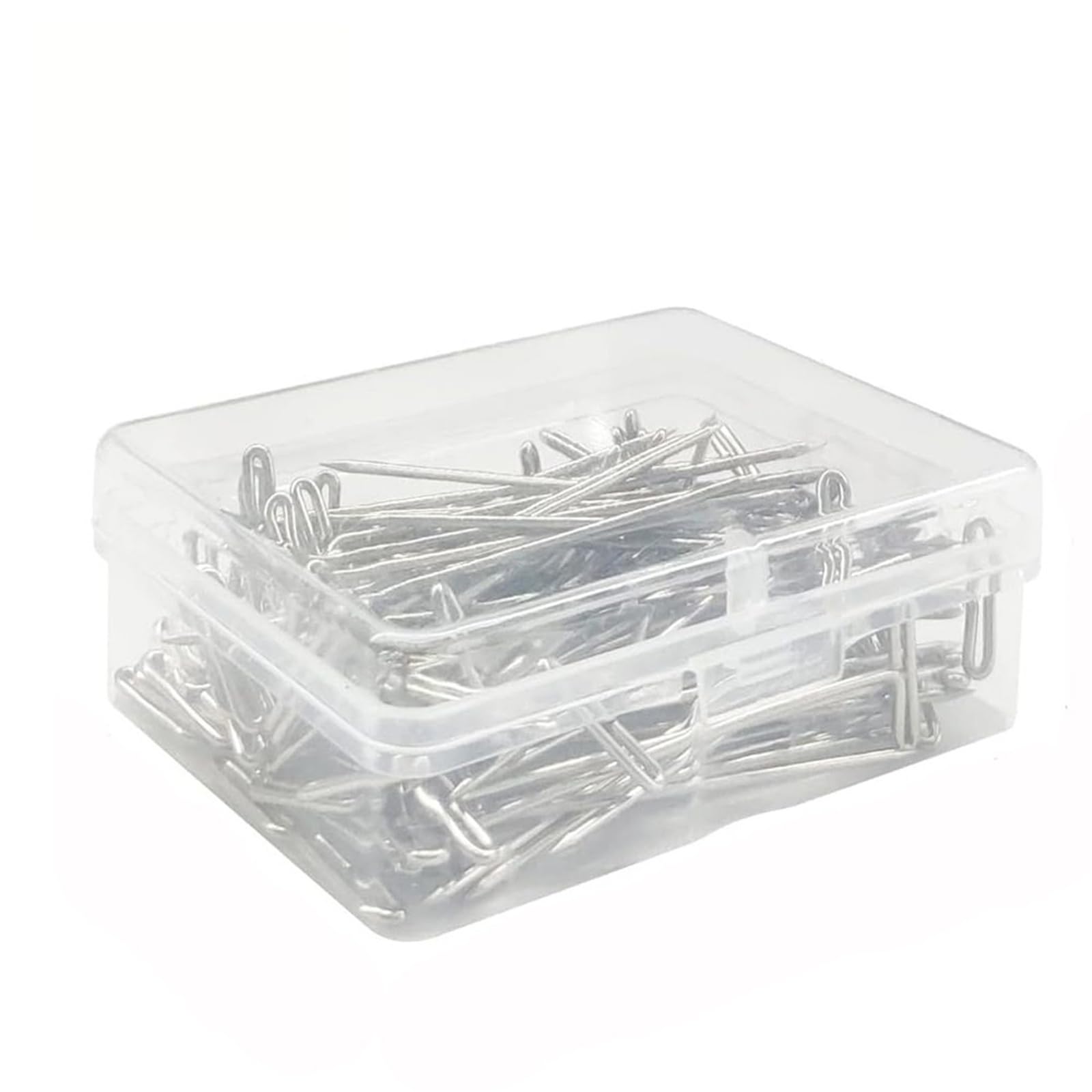 T Pins 75 Pieces T Curved Wig Making Pins Needles Set With Storage Case For Secure Hair(100pcs-38mmT Pin)