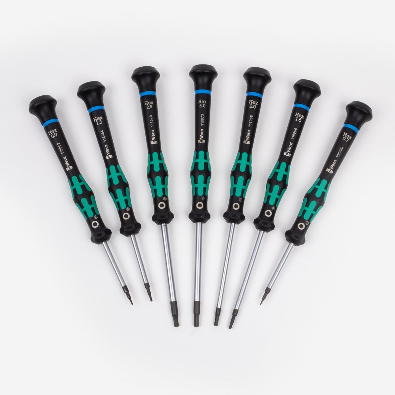 2054/7 Kraftform Micro Hex Metric Precision Screwdriver Set