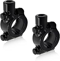 Vista 7 de 2 piezas de soporte de montaje para espejo de manillar de motocicleta, abrazadera de montaje de rosca de espejo de aluminio de 7/8", adaptador