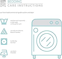 Vista 8 de Lush Decor Magical Narwhal - Juego de edredón reversible de 2 piezas, tamaño individual, color blanco