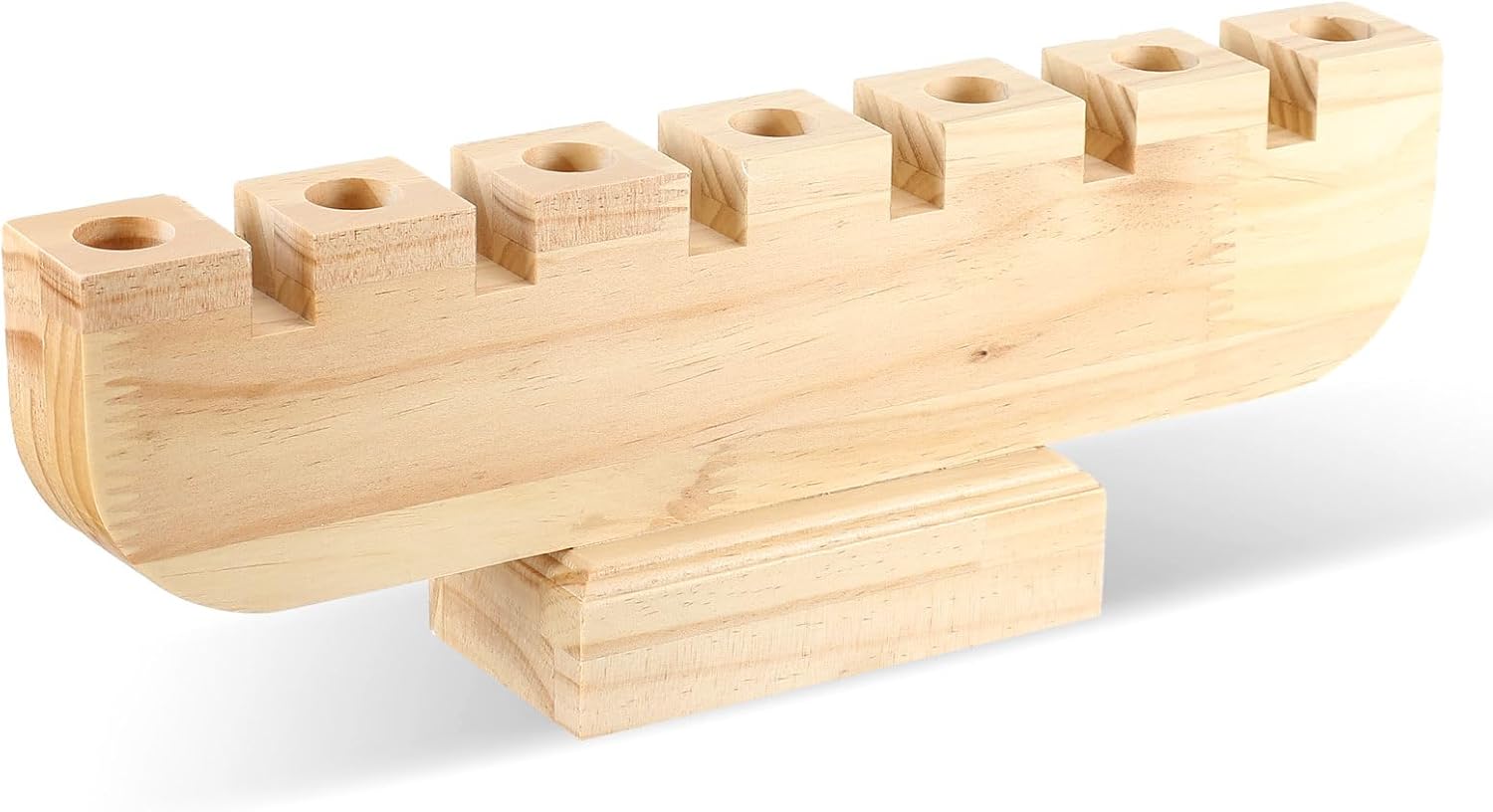 Sliner Kwanzaa Kinara Candle Holder Candle Handmade Wooden