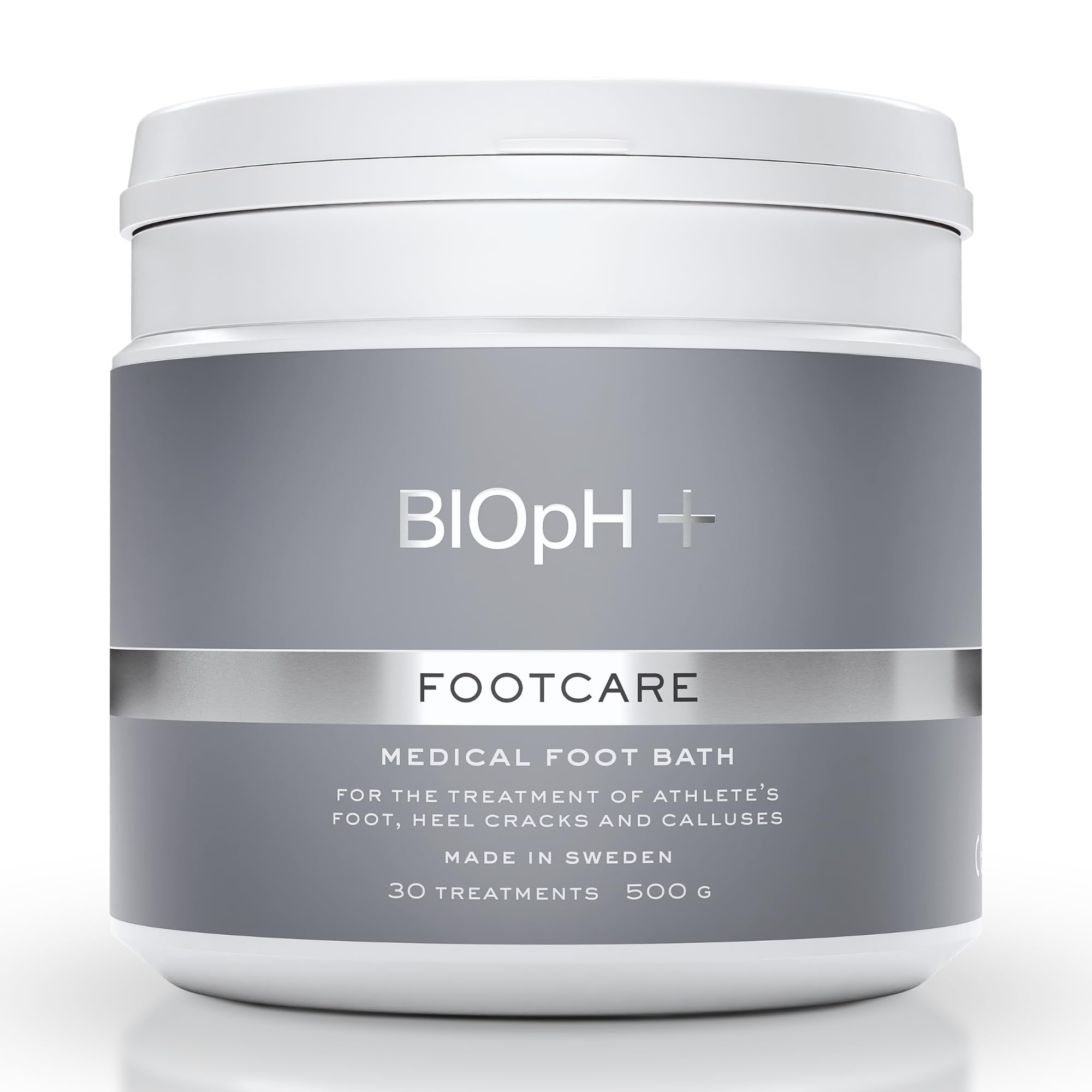 BIOpH+ Soin des pieds 500 g - Bain de pieds antifongique pour spa et bain - Traitement du pied d'athlète, des talons fendillés et des callosités