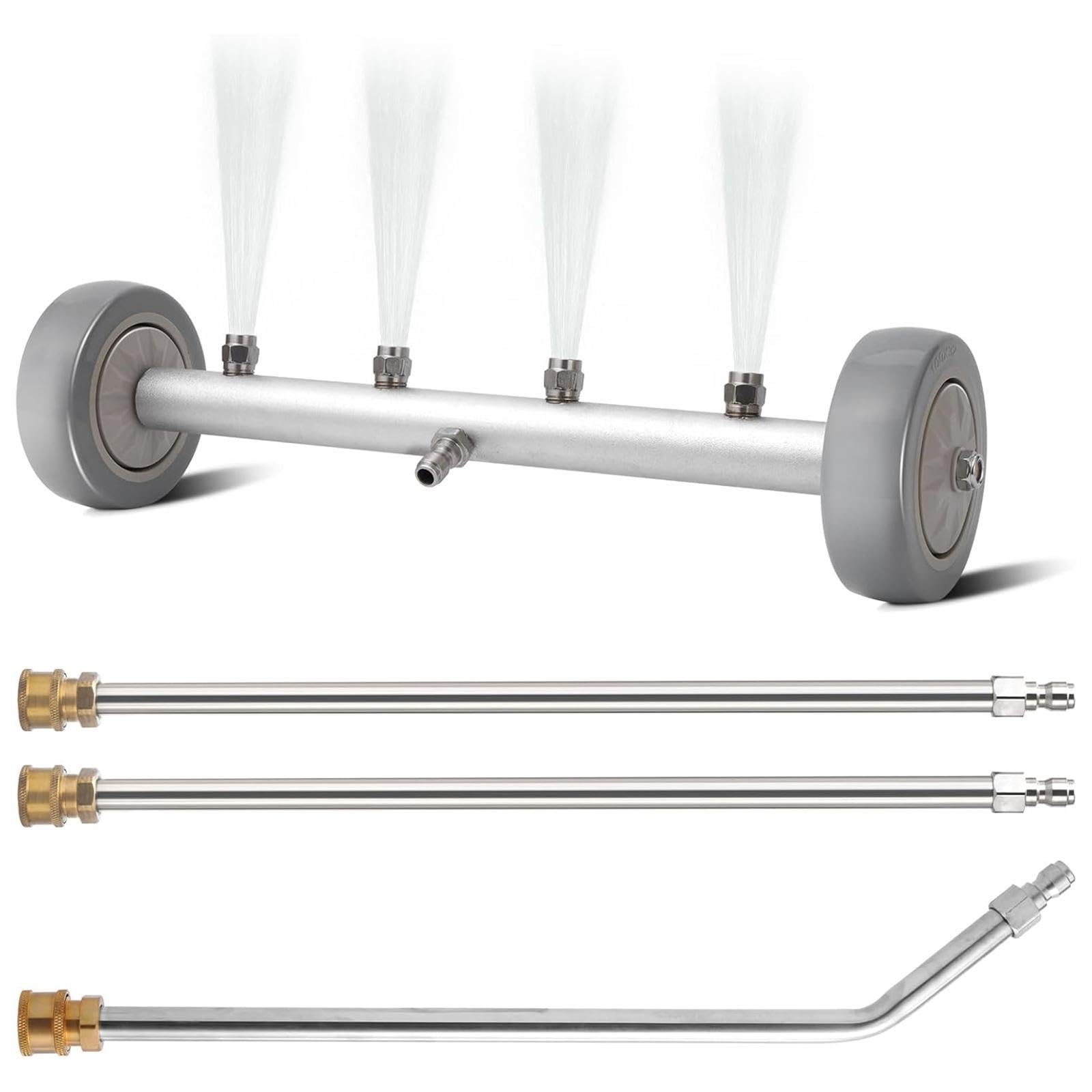 perfk 3 Piezas de Varillas de extensión para hidrolavadoras, Piezas de reparación de Rendimiento, Multiusos, fáciles de Instalar para Limpiador de Tren, Sin Conector