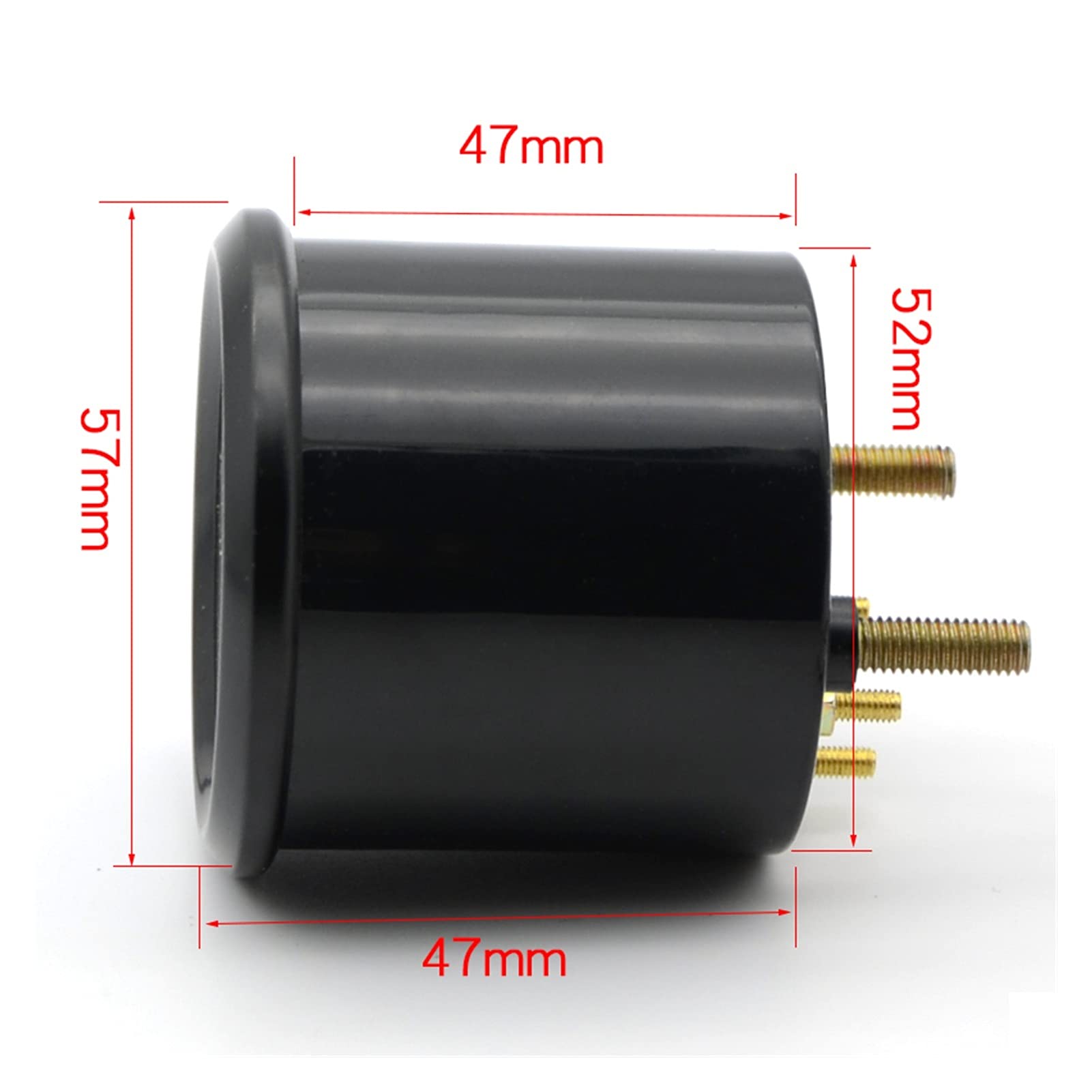 Zwiększenie/temperatura wody/temperatura oleju/prasa olejowa/napięcie/obrotomierz RPM. Gauge 52mm Analogowy LED Czarna skrzynka z niebieskim PROWADZONY