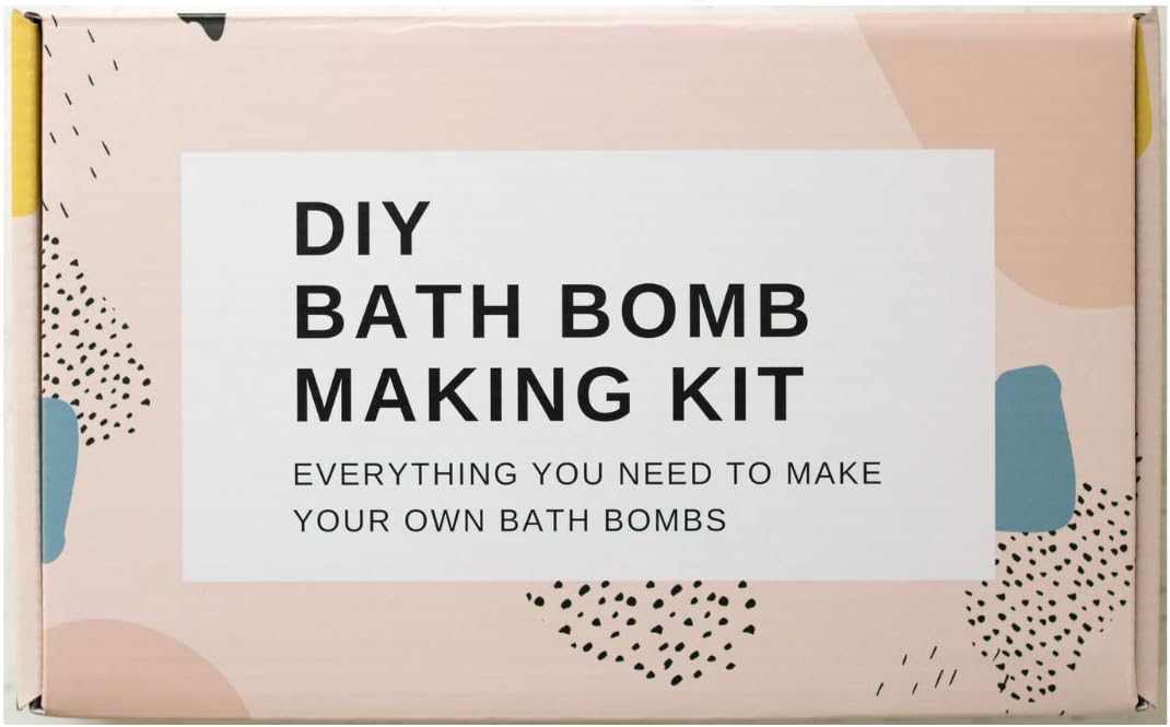 bMAKER DIY Bath Bomb Making Kit - Lavender, Rose Essential Oil and Dried Flowers - Soap Molds, Cello Bag, Handmade Tag, 33 items in the kit - Easy to Make 8-12 Medium to Large Fizzy Bombs