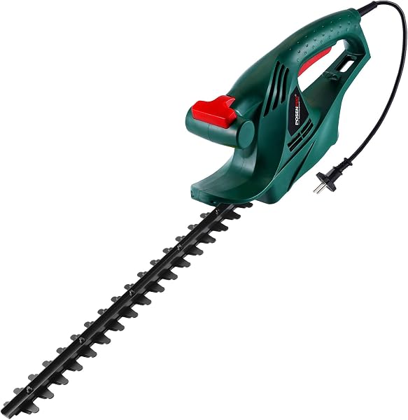 Taille-haie électrique filaire 450 W, lame 45 cm écartement 16 mm, 2,0 kg, ultra-léger